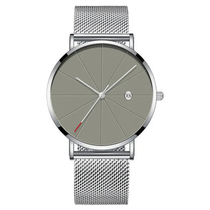 Stainless Steel Mesh Calendar Watch (Men)