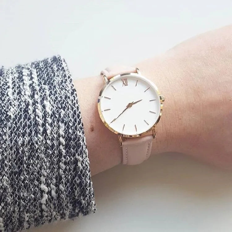 Women Watches Leather Quartz Watch for Ladies Clocks