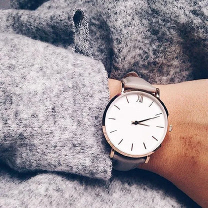 Women Watches Leather Quartz Watch for Ladies Clocks