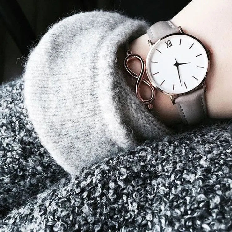 Women Watches Leather Quartz Watch for Ladies Clocks