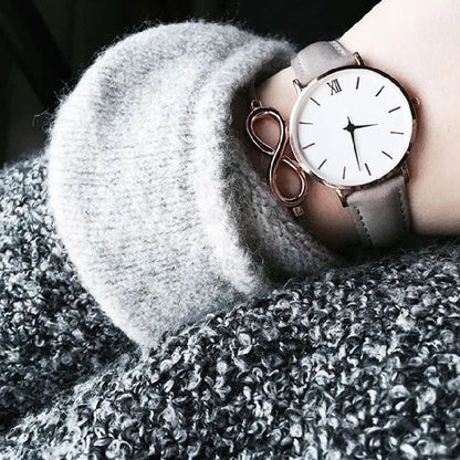 Women Watches Leather Quartz Watch for Ladies Clocks
