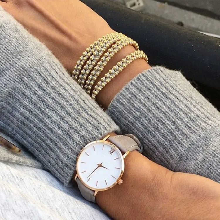Women Watches Leather Quartz Watch for Ladies Clocks