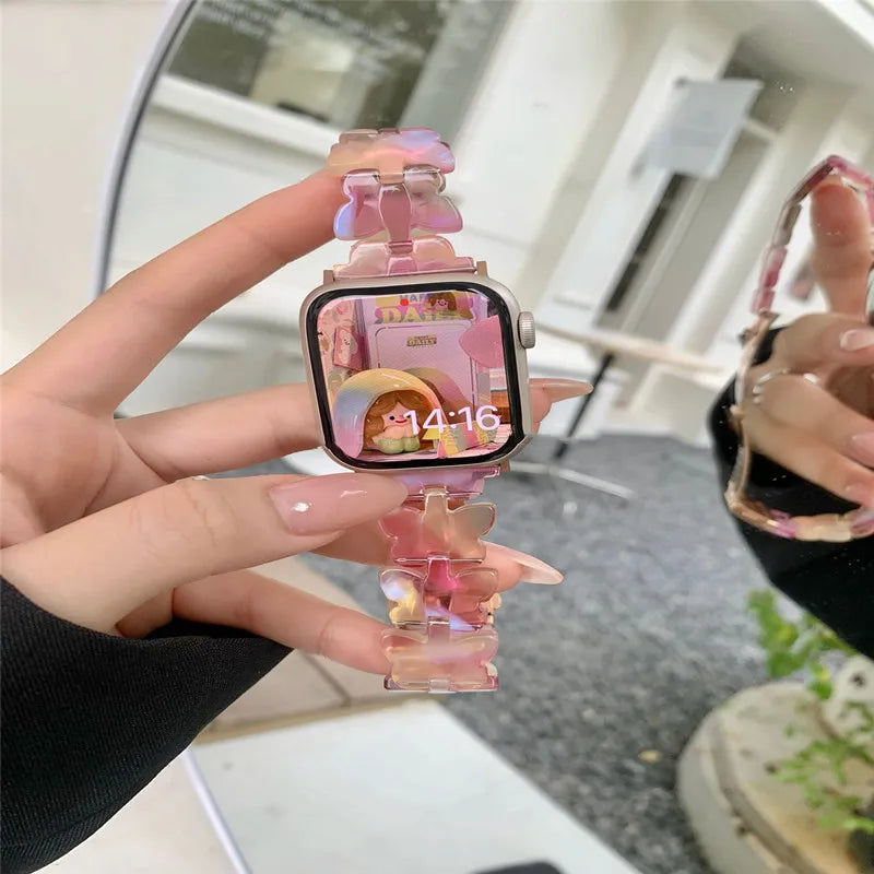 Women’s Butterfly Resin Watch Band