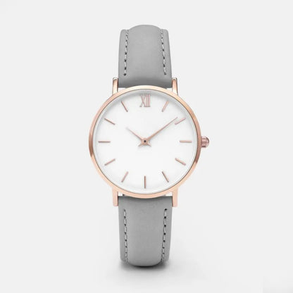 Women Watches Leather Quartz Watch for Ladies Clocks