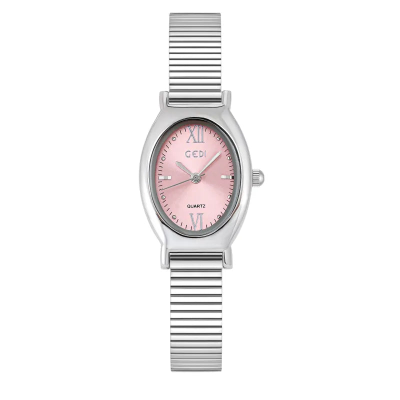 Elegant Oval Fashion Quartz Watch – Women