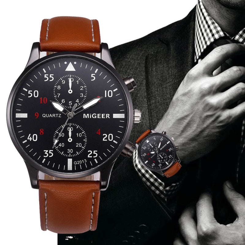 Retro Men’s Quartz Wristwatch