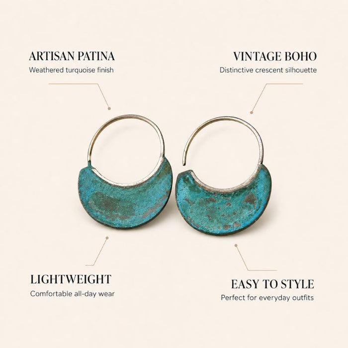 Turquoise Hoop Earrings