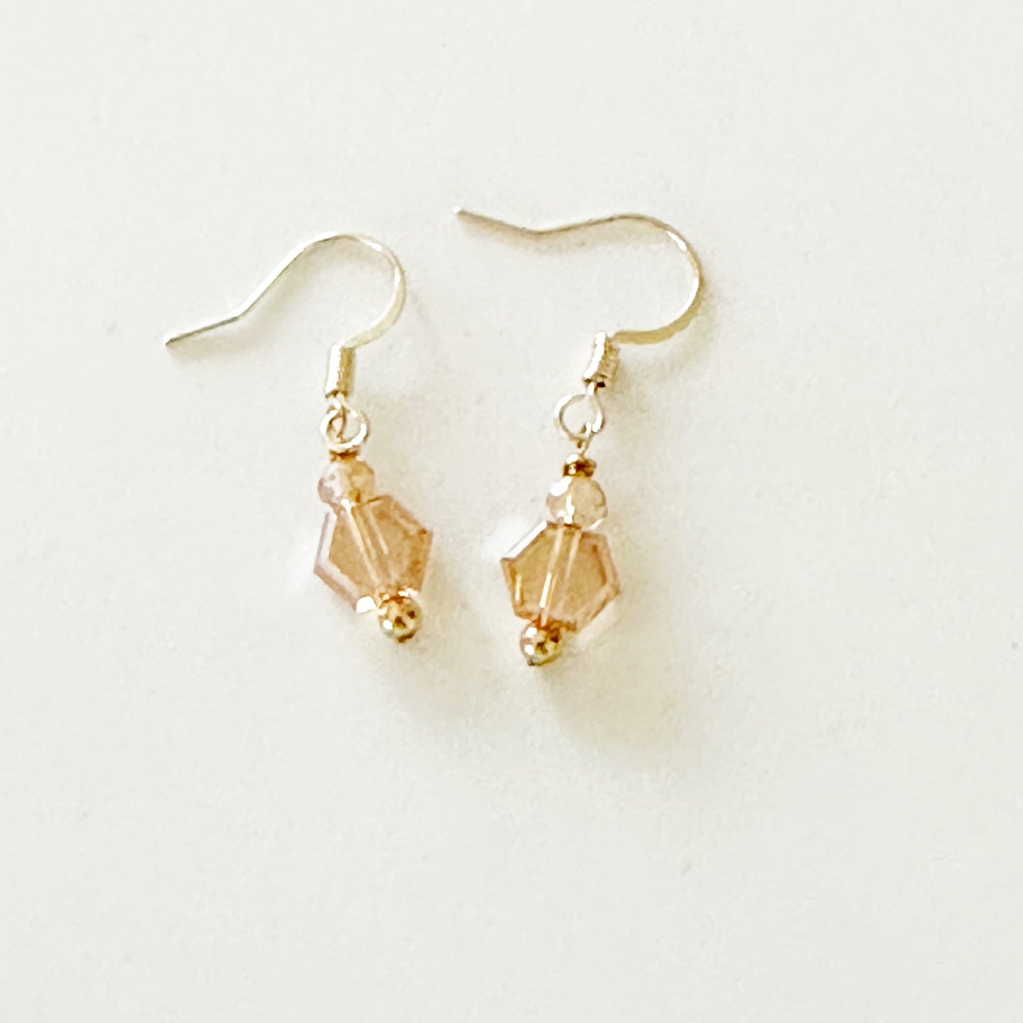 Pamina Honeycomb Glass Bead Earrings-Lydieannejewelry