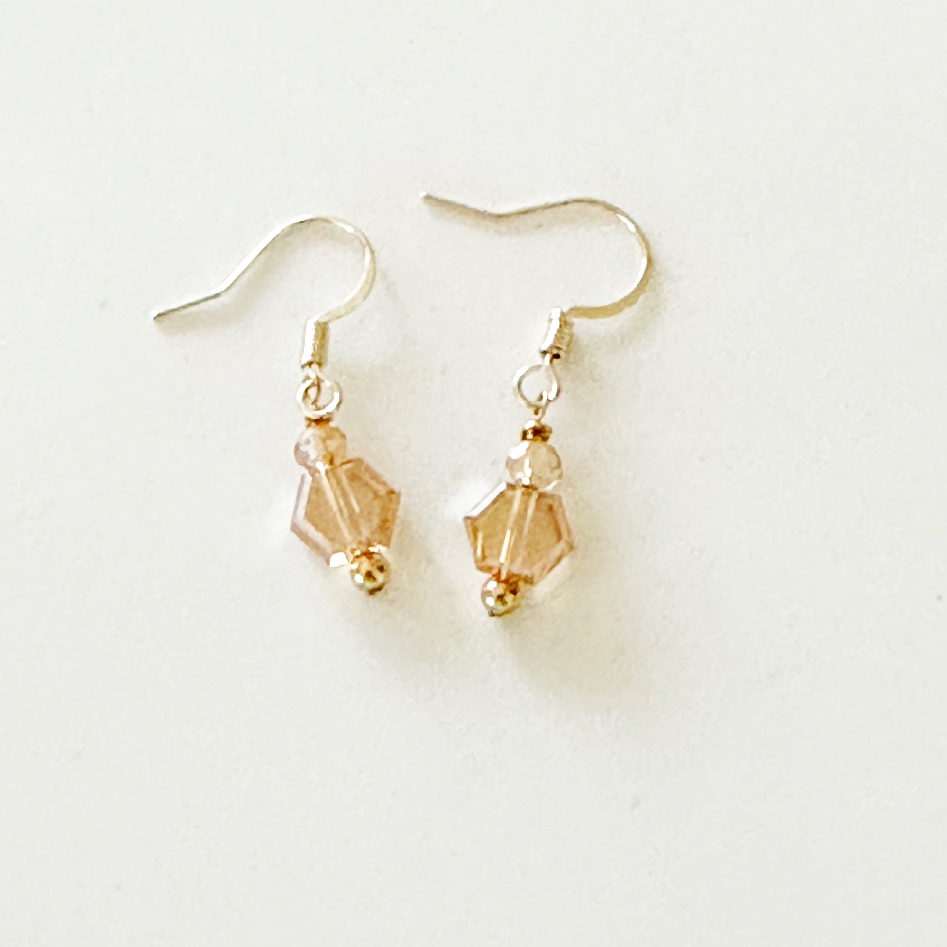 Pamina Honeycomb Glass Bead Earrings-Lydieannejewelry
