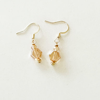 Pamina Honeycomb Glass Bead Earrings-Lydieannejewelry