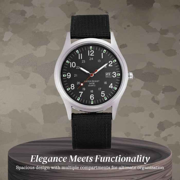 Mateo | Rugged Field Watch with Durable Canvas Strap