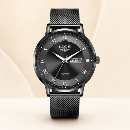 Roman Numeral Mesh Strap Watch