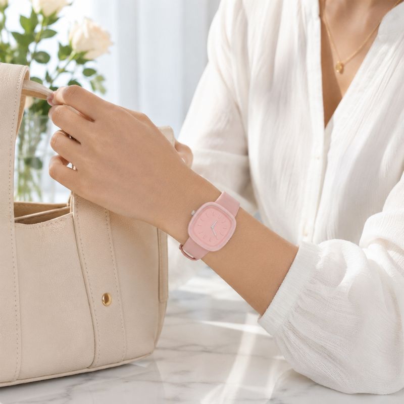 Pastel Square Silicone Watch
