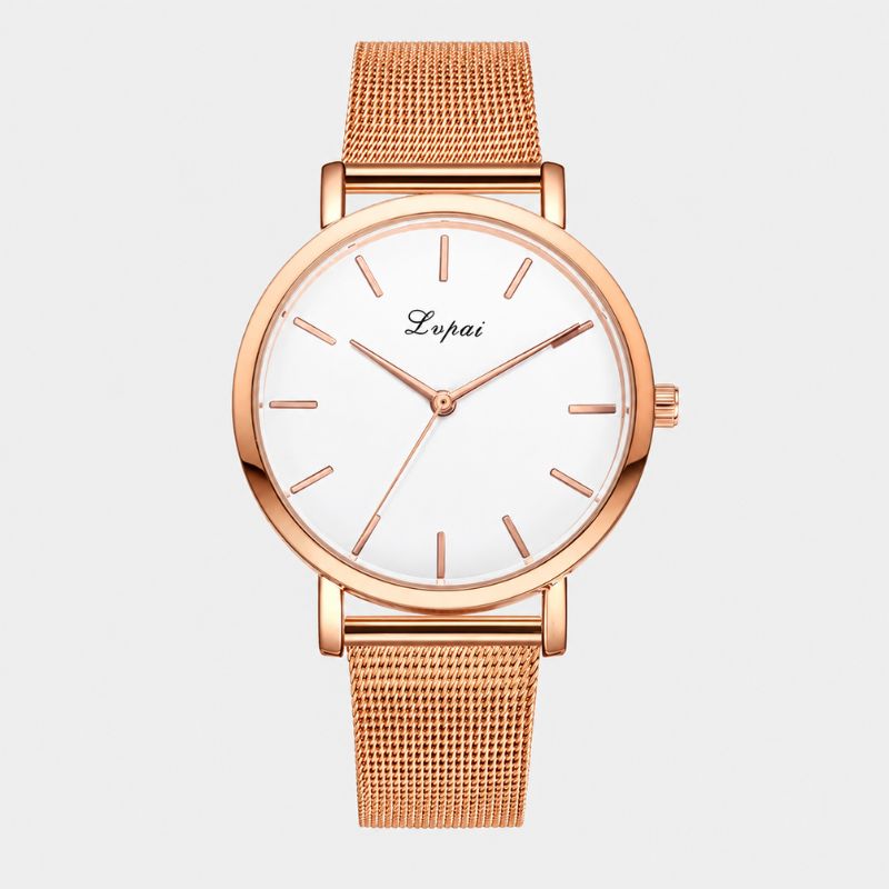 Marble Dial Mesh Bracelet Watch