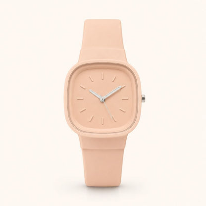 Pastel Square Silicone Watch