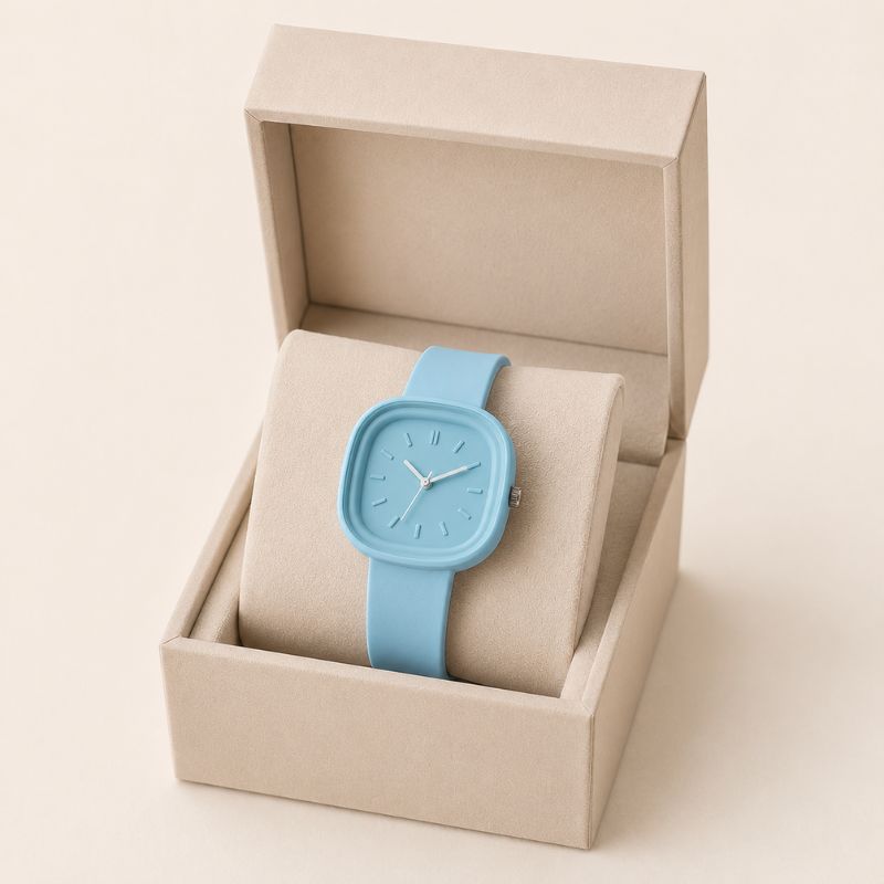 Pastel Square Silicone Watch