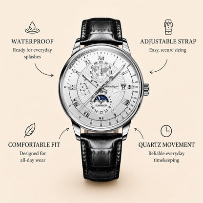 Classic Moonphase Quartz Watch