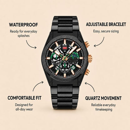 Skeleton Chronograph Watch