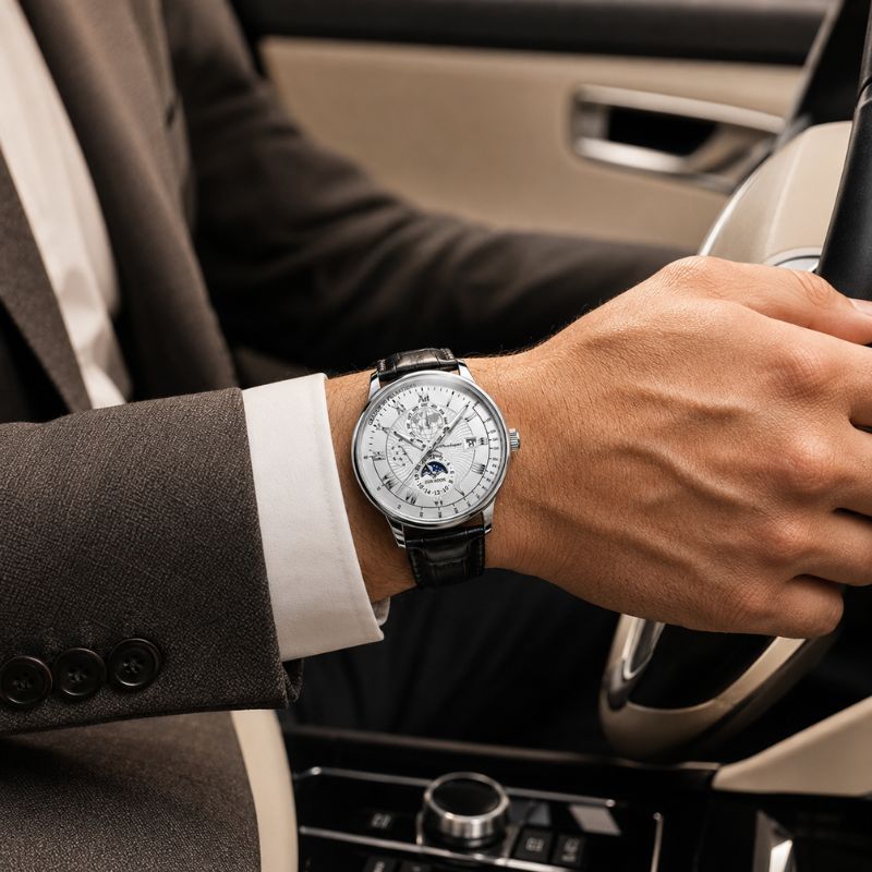 Classic Moonphase Quartz Watch