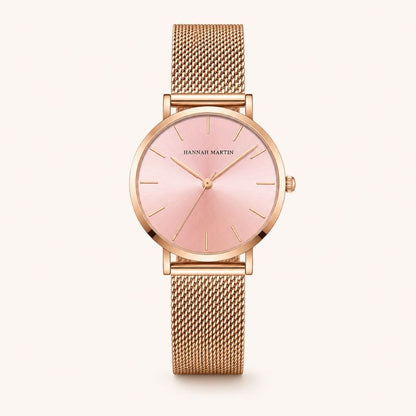 Rose Gold Dainty Bracelet Watch