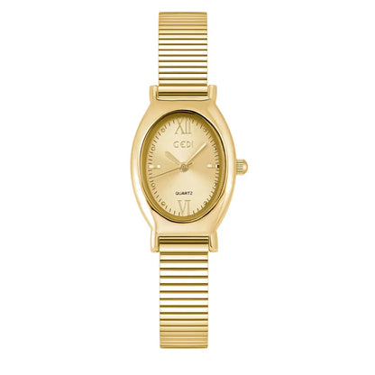 Elegant Oval Fashion Quartz Watch – Women
