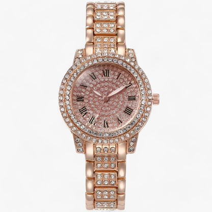 Elance | Clock with round zirconium stones