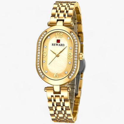 Luxury quartz oval watch